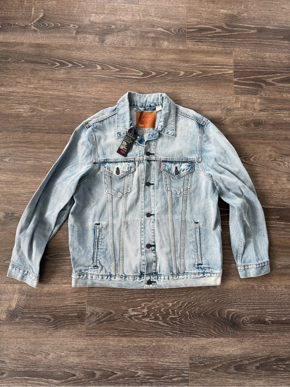 Levi’s Premium Virgil Vintage Fit Trucker Jacket Light Wash Big E